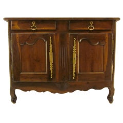 Antique French Provincial Louis XV Oak Buffet or Sideboard