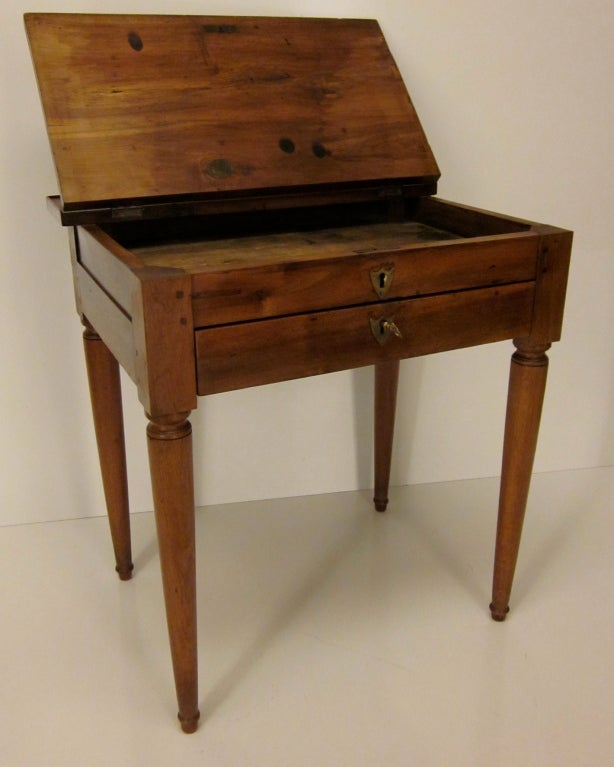 19th Century French Country Walnut Desk
