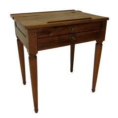 Antique French Country Walnut Desk