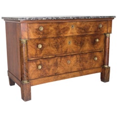 19th c. French Empire Commode or Chest of Drawers