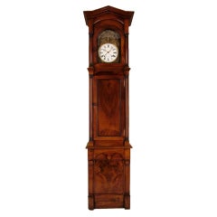 19th Century French Walnut Tall Case Clock