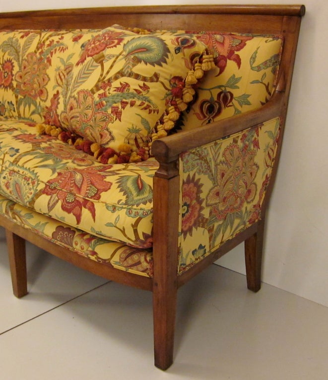 19th Century 19th c. French Country Empire Sofa