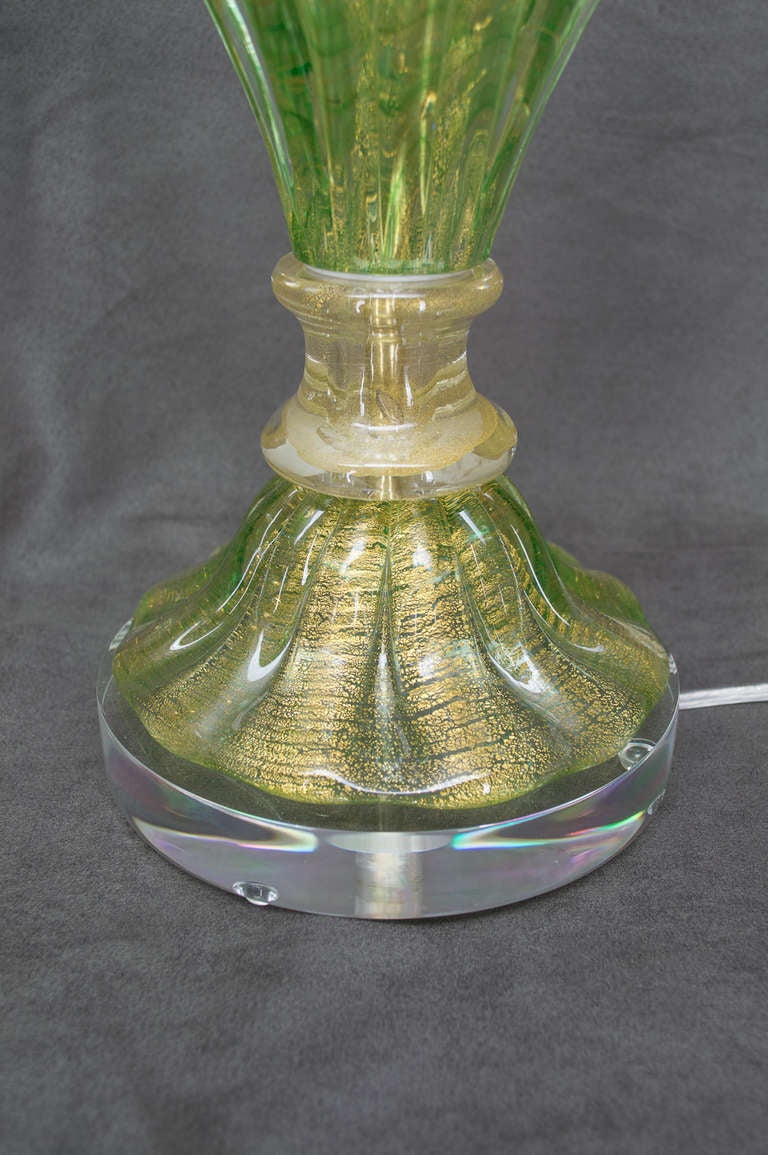 Pair of Italian Murano Glass Lamp 3
