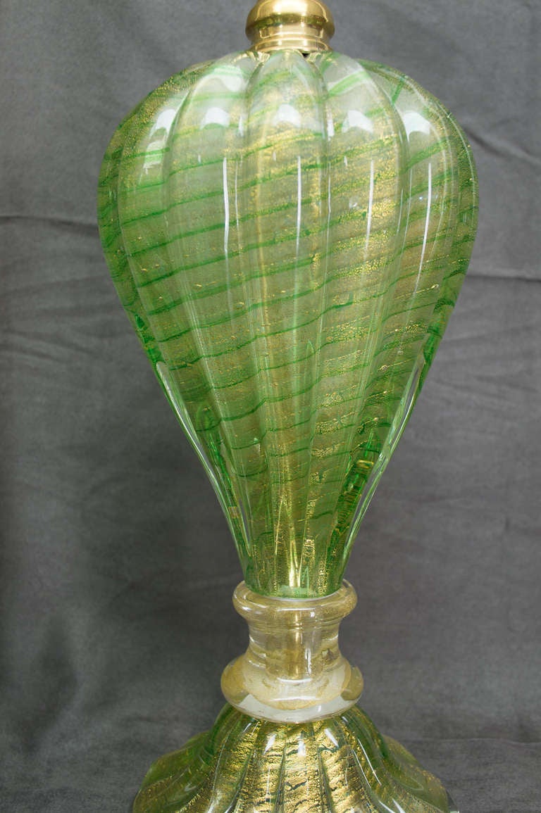 Pair of Italian Murano Glass Lamp 2