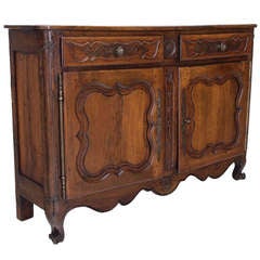 18th c. French Louis XV Carved Buffet or Sideboard