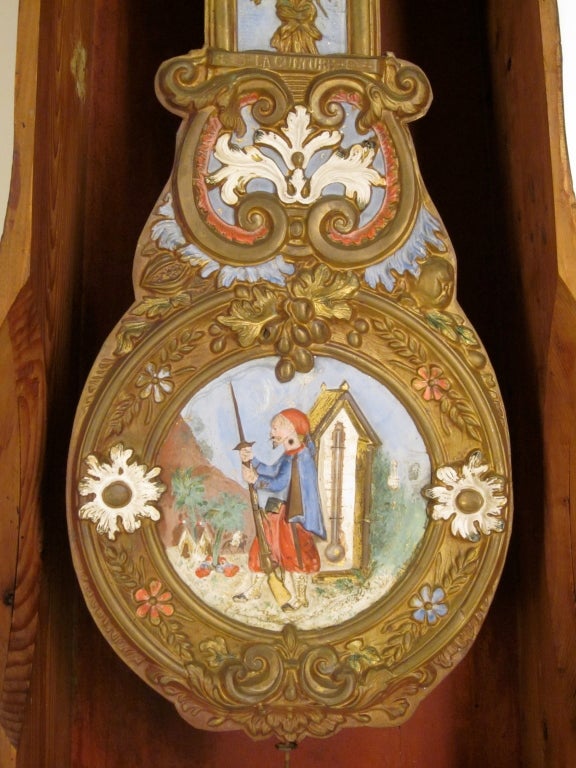 19th c. French Country Tall Case Clock or Comtoise 2