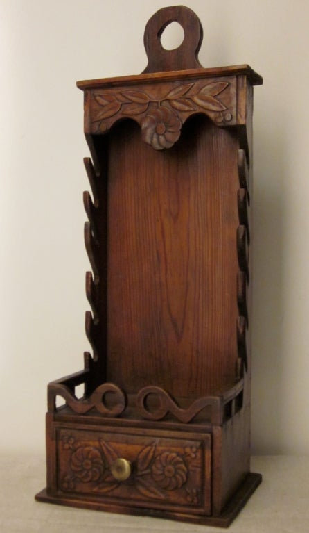 French Provencal Walnut Porte-Couteaux or Knife Box