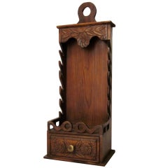 French Provencal Walnut Porte-Couteaux or Knife Box