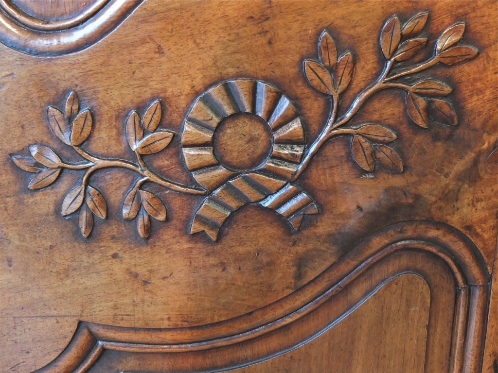 18th c. French Period Louis XV Provencal Bridal Armoire 6
