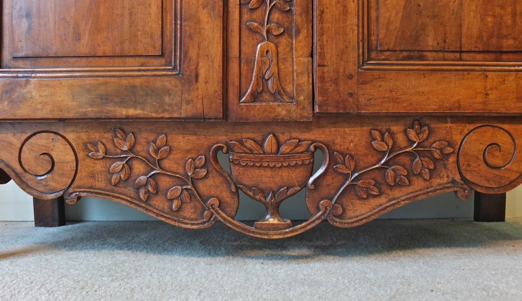 18th c. French Period Louis XV Provencal Bridal Armoire 4