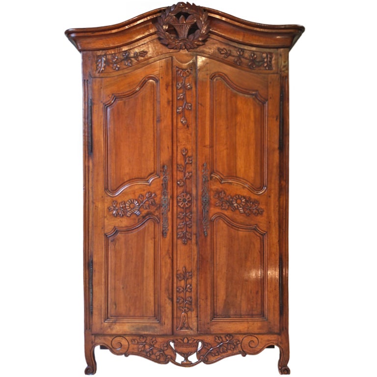18th c. French Period Louis XV Provencal Bridal Armoire