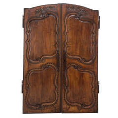 Pair of 18th c. Louis XV Armoire Doors.