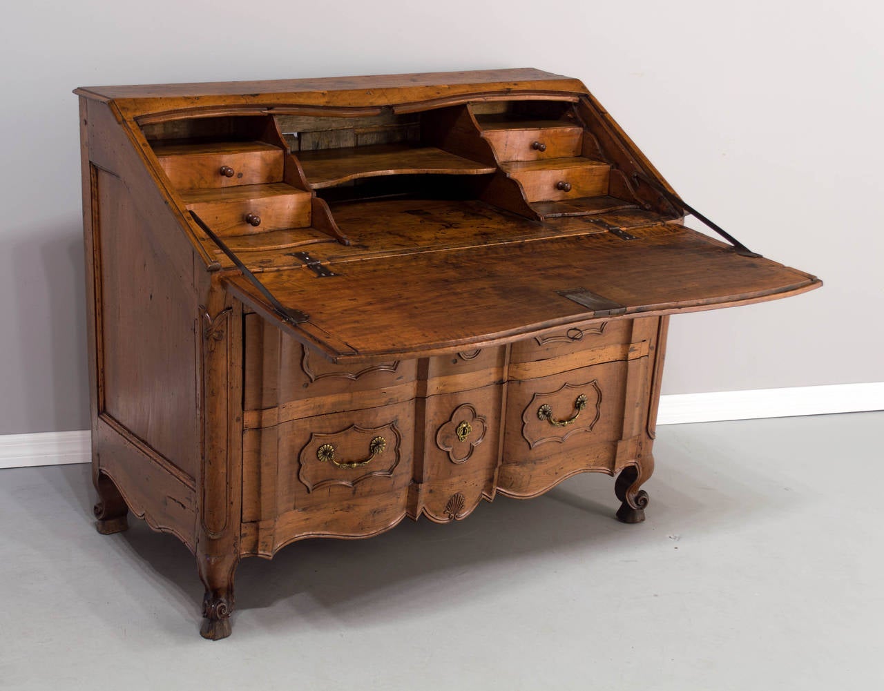 18th Century Louis XV Scriban or Slant Front Desk 4