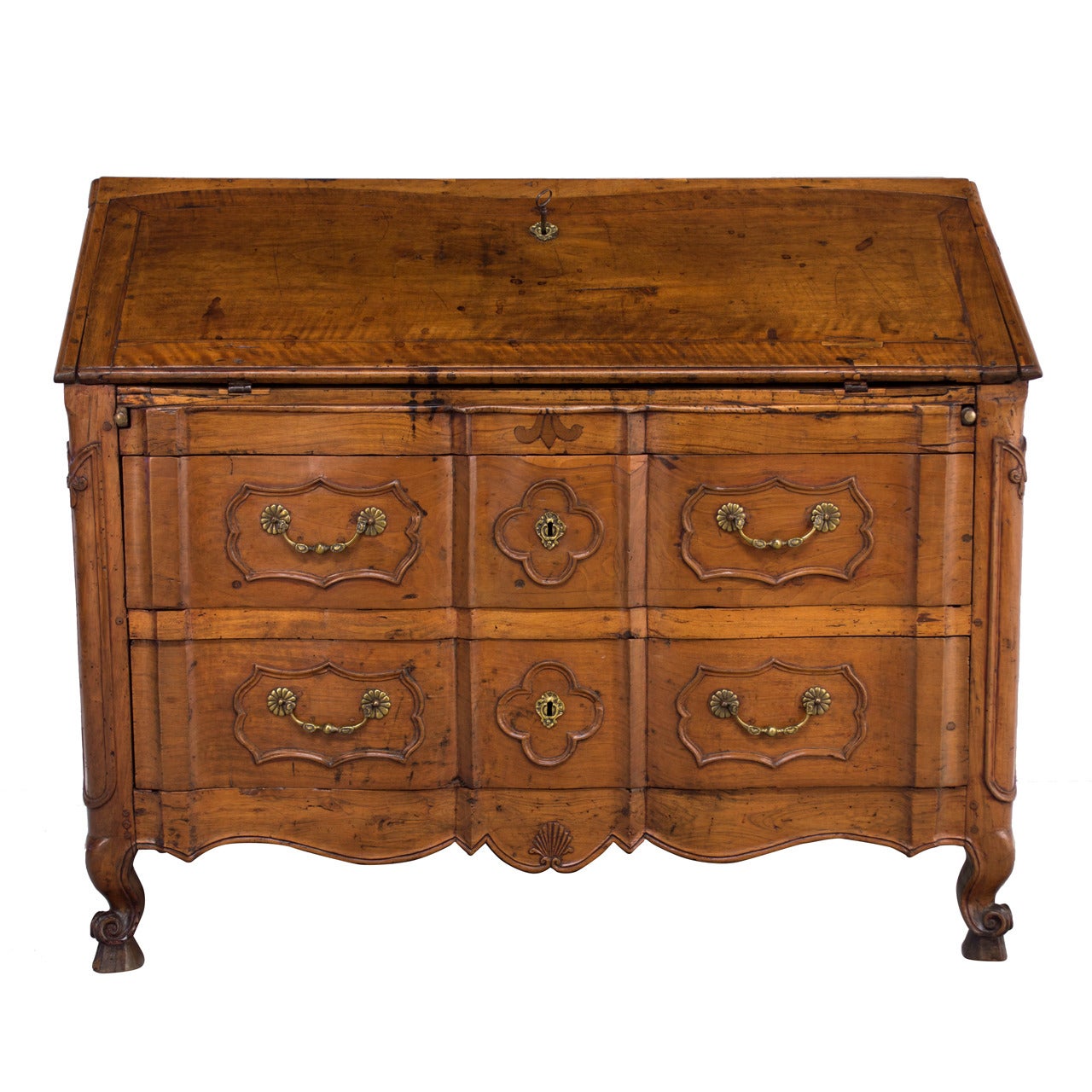 18th Century Louis XV Scriban or Slant Front Desk