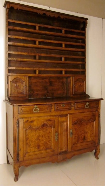 18th c. French Provincial Louis XV Buffet Vaisselier or Hutch