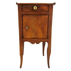 French Country Walnut Side Table