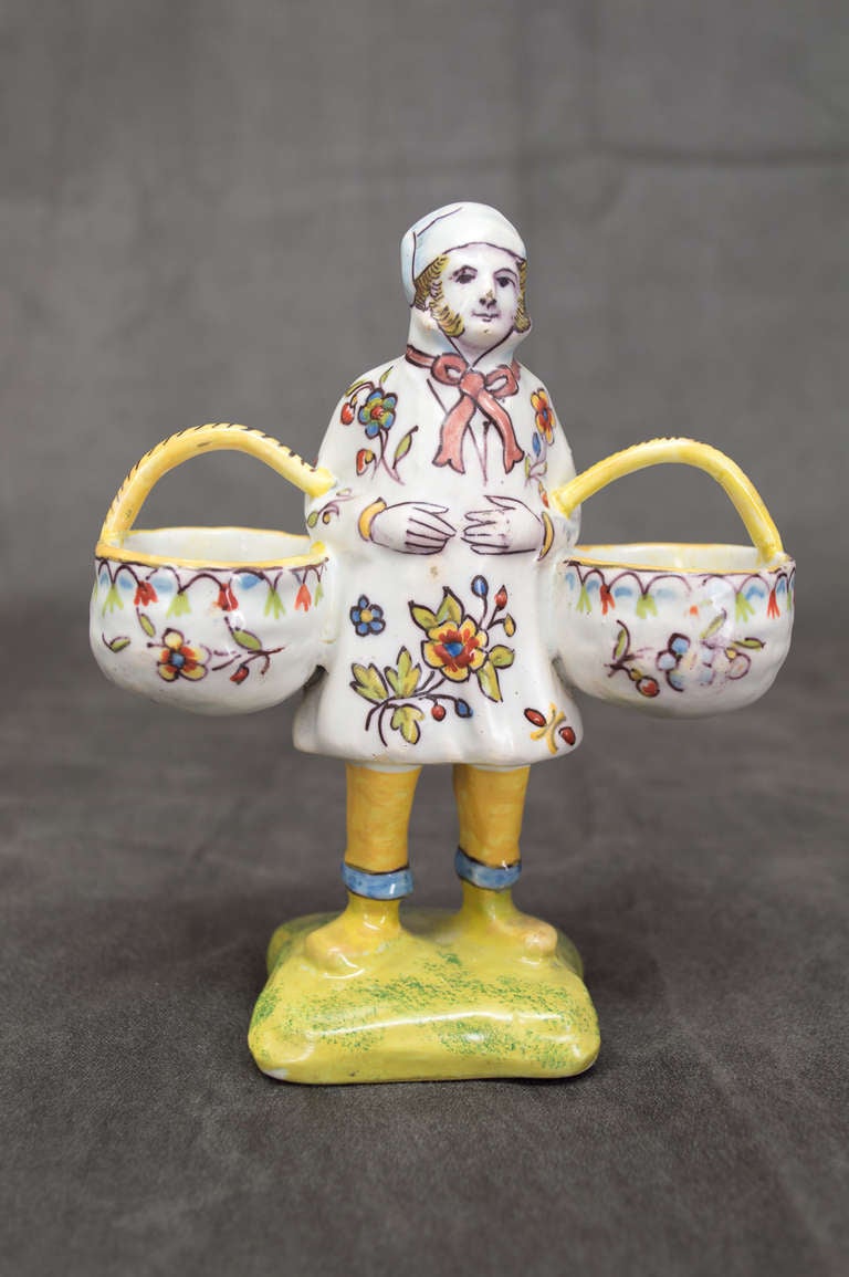 20th Century French Faience of Desvres, Double Salt