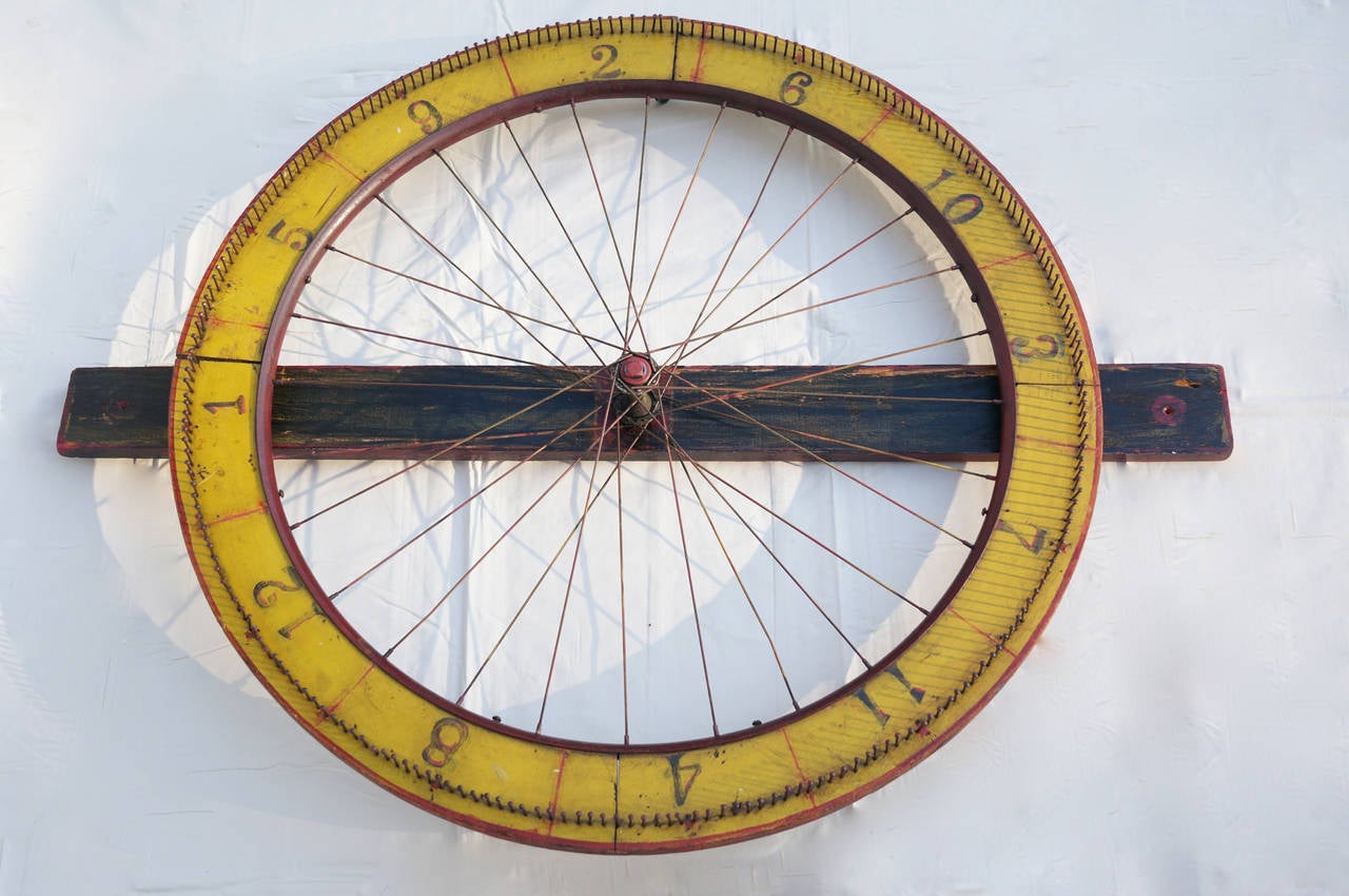 Wood Painted Gaming Wheel For Sale