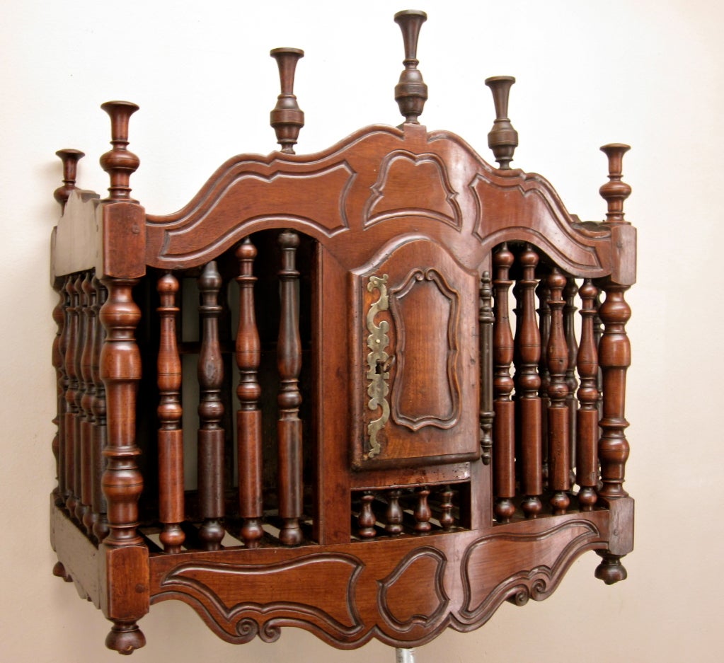 French Provencal Walnut Panetiere