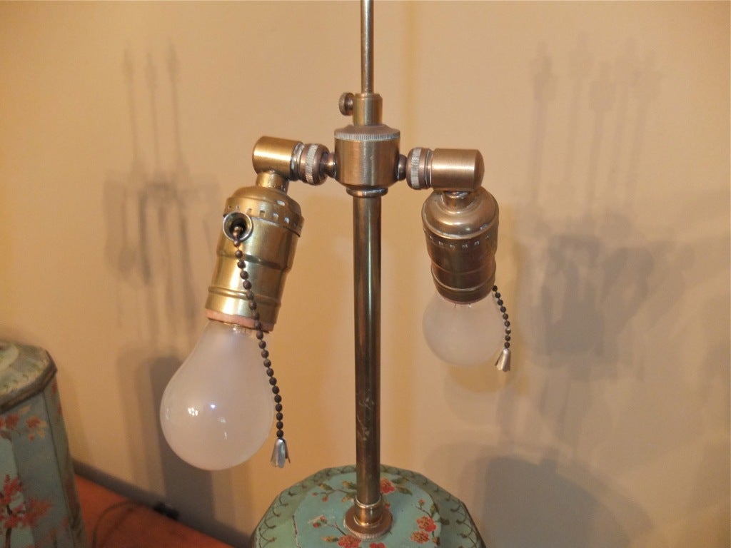 Pair of Chinoiserie Tea Canister Lamps at 1stdibs