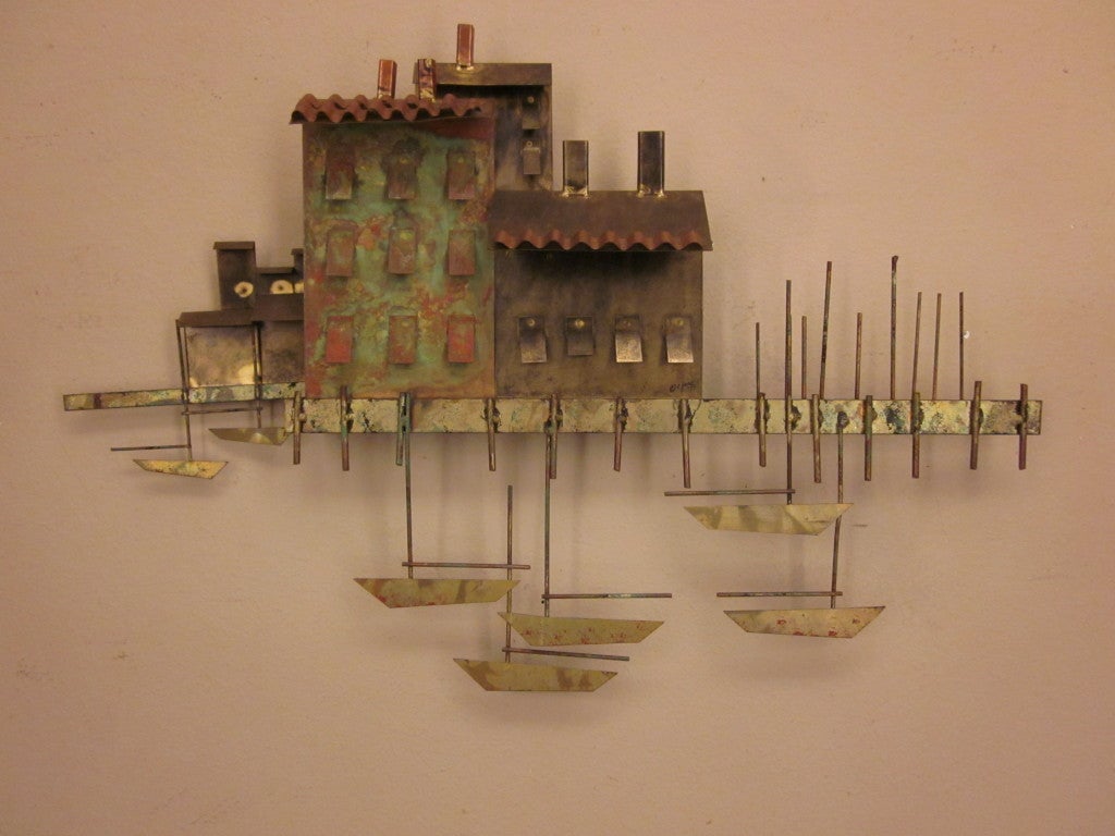 Curtis Jere Fisherman Village, dated 1971