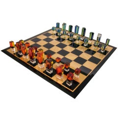 Charles Hollis Jones Lucite Chess Set or Game Board