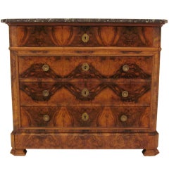 Louis Philippe Secretaire and Commode or Chest of Drawers