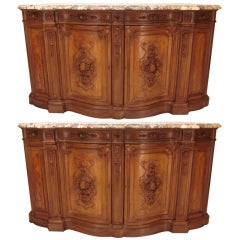 Antique A Pair of French Grand  Buffet or Sideboard