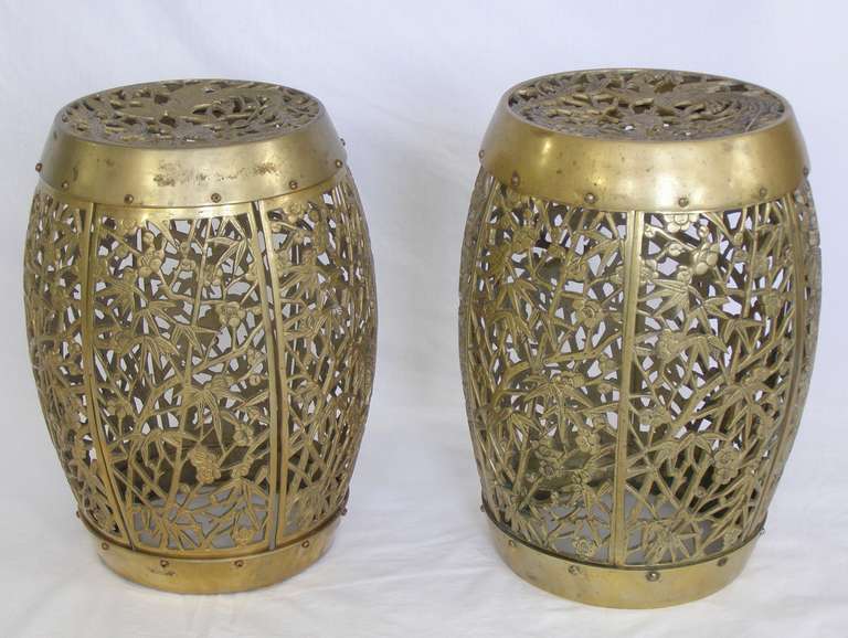 Chinese style Solid Brass Garden Stool, Seat or Table 3