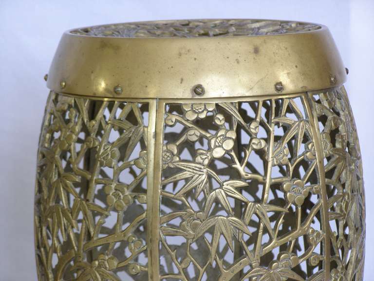 Chinese style Solid Brass Garden Stool, Seat or Table 4