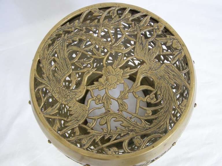 Chinese style Solid Brass Garden Stool, Seat or Table 5