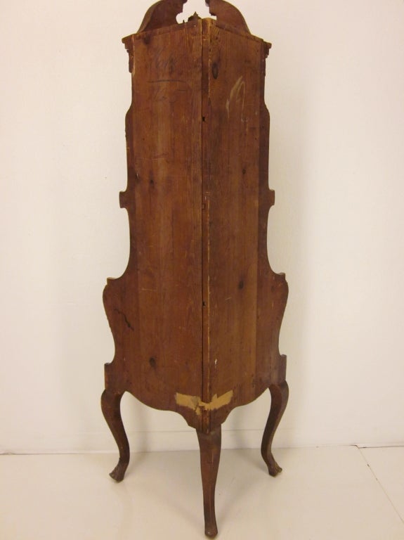 19th c. Louis XV Style Rocco Corner Shelf