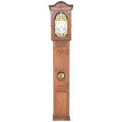 19th c. French Horloge de Parquet or Tall Case Clock