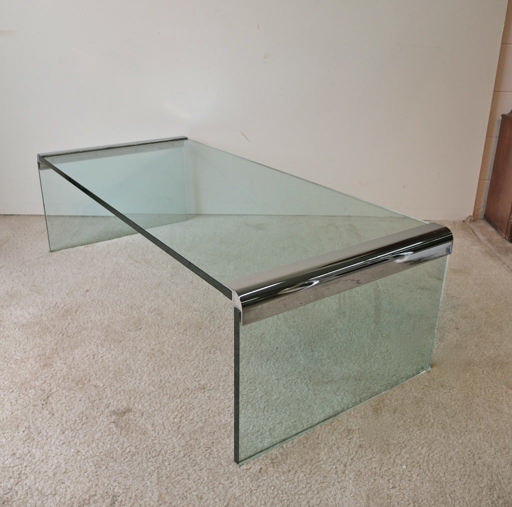 Glass Coffee Table by Pace