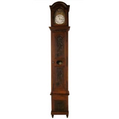 Antique French 18th c. Tall Case Clock with Morbier Movement