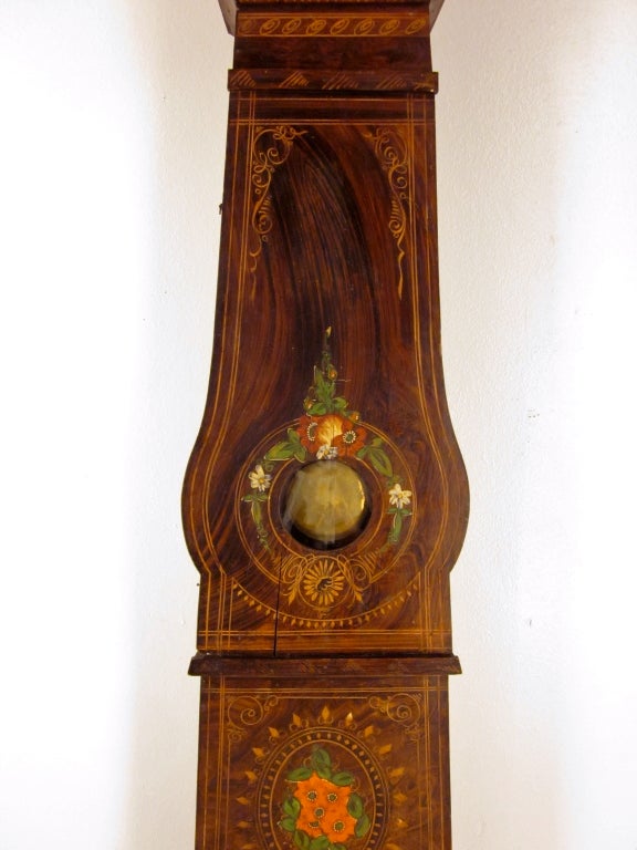 19th c. French Comtoise or Tall Case Clock In Good Condition In Winter Park, FL