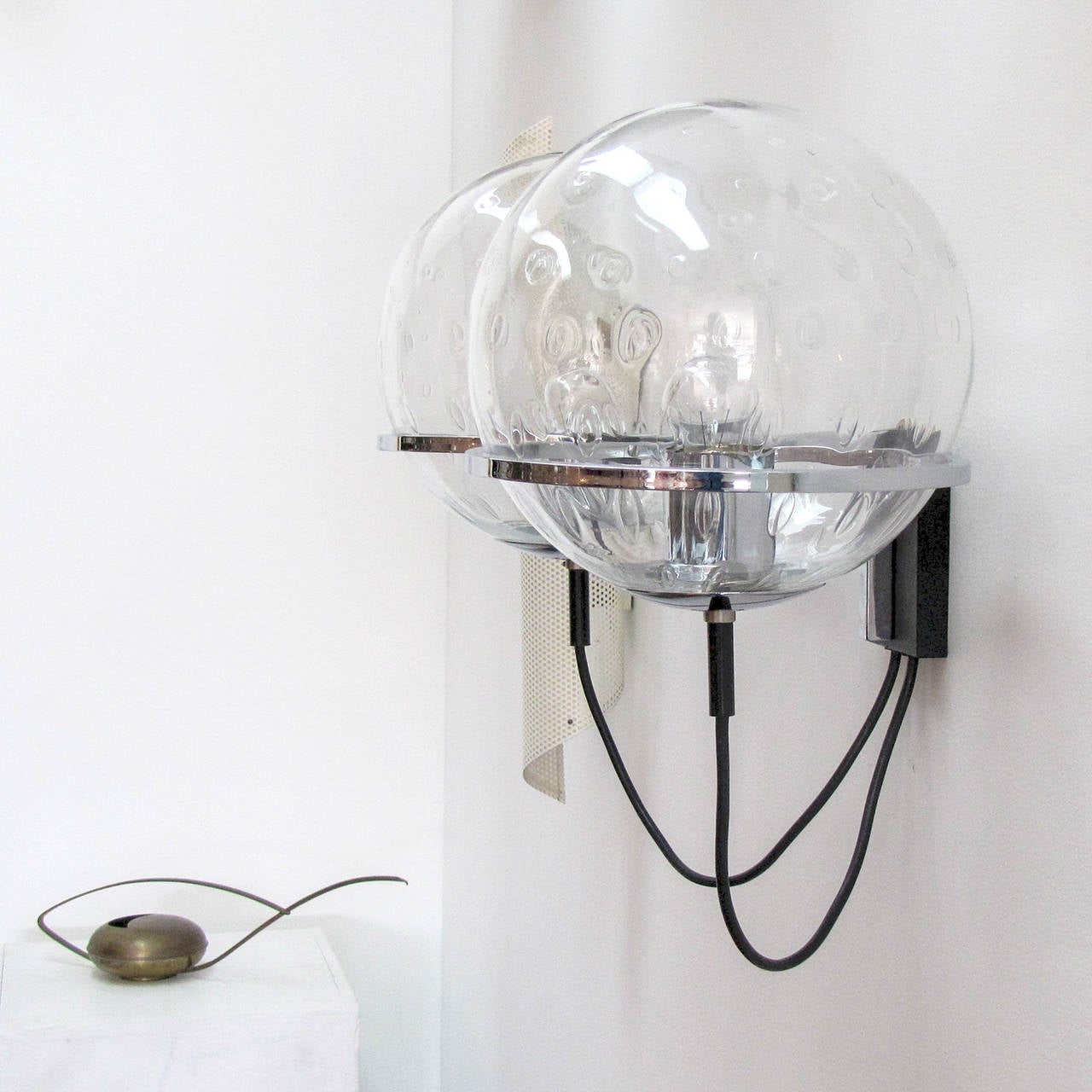 Enameled RAAK Double Globe Wall Light