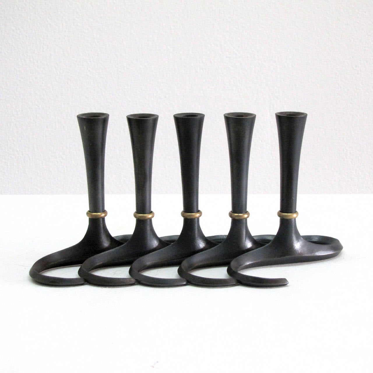 Jens Quistgaard for Dansk Candleholders In Excellent Condition In Los Angeles, CA