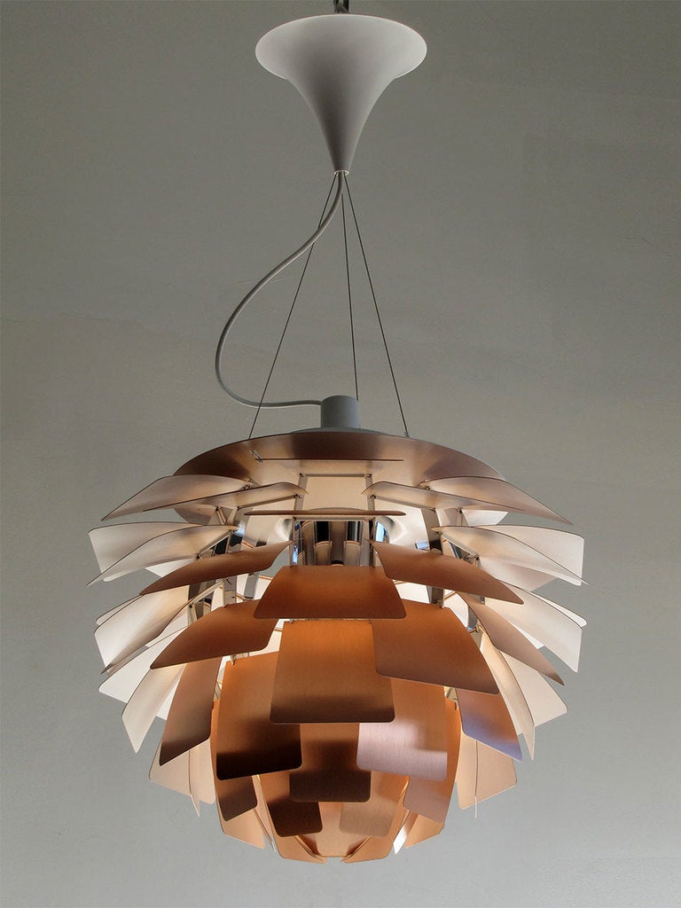 PH Artichoke Copper Lamp by Poul Henningsen In Excellent Condition In Los Angeles, CA