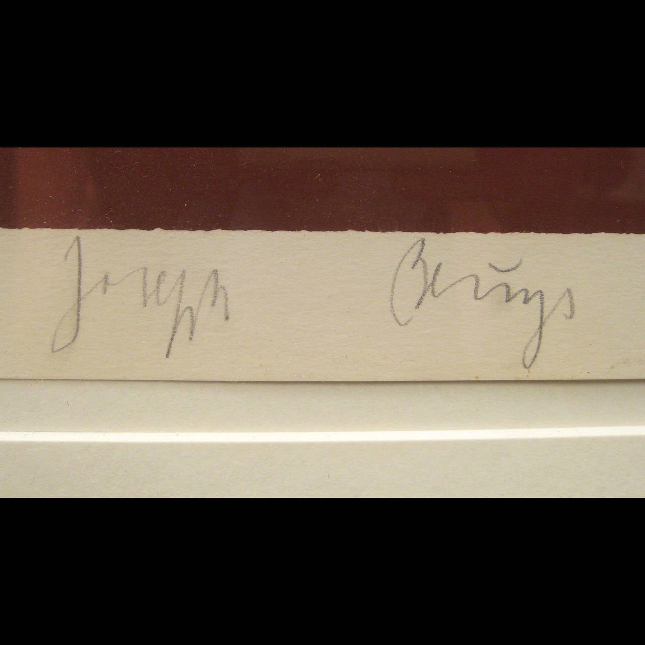 Joseph Beuys Silkscreen in Brown Ink, 'Elch in der Strömung' In Good Condition In Los Angeles, CA