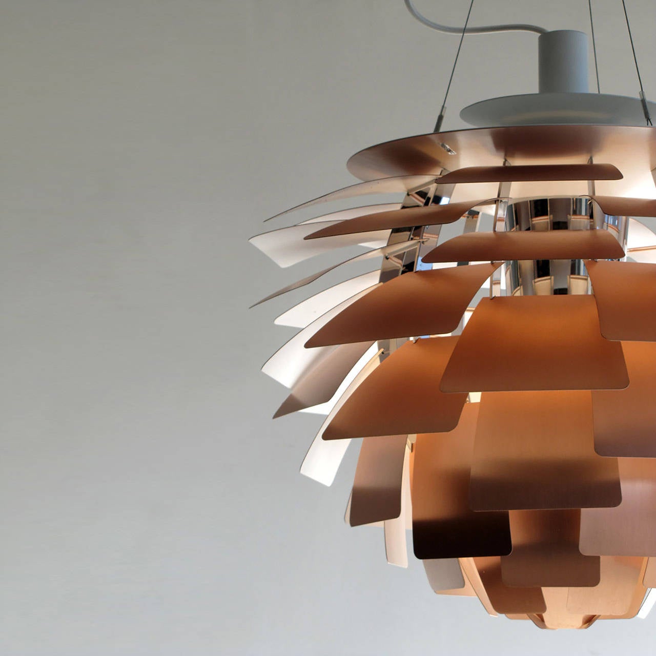 Brushed PH Artichoke Copper Lamp by Poul Henningsen