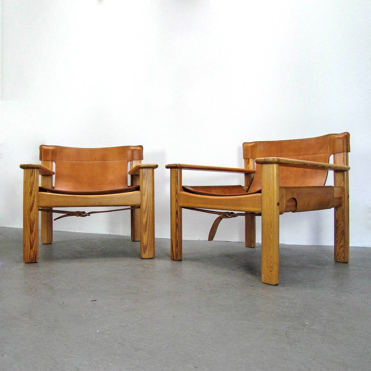 Bernt Petersen Leather Lounge Chairs 3