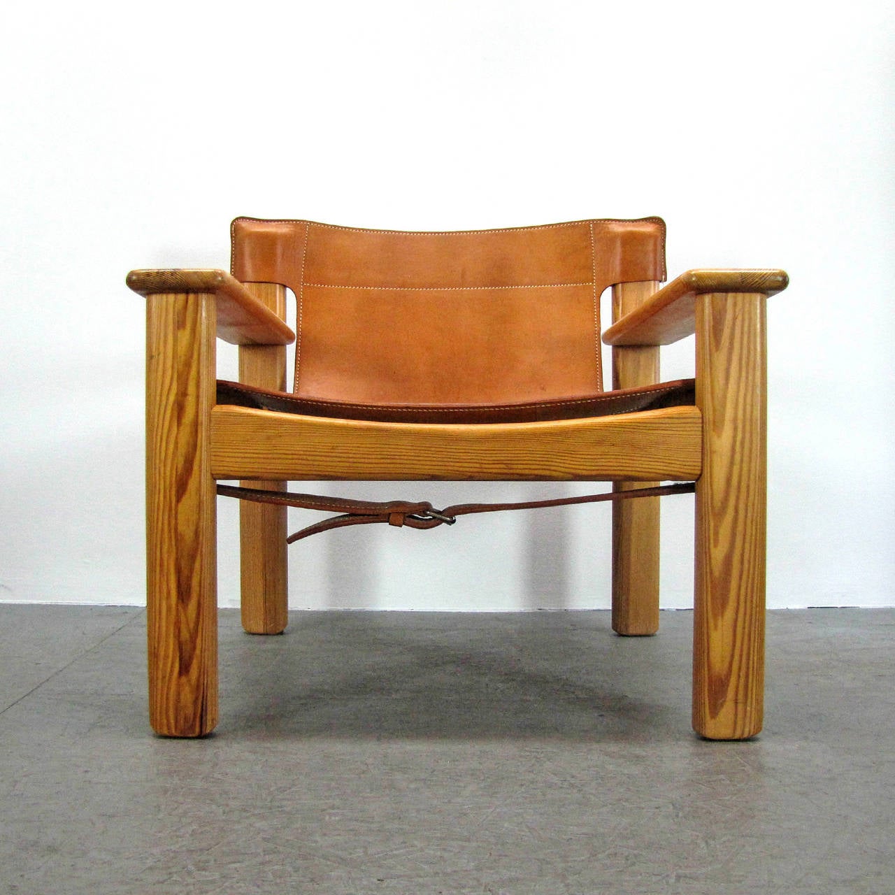 Late 20th Century Bernt Petersen Leather Lounge Chairs