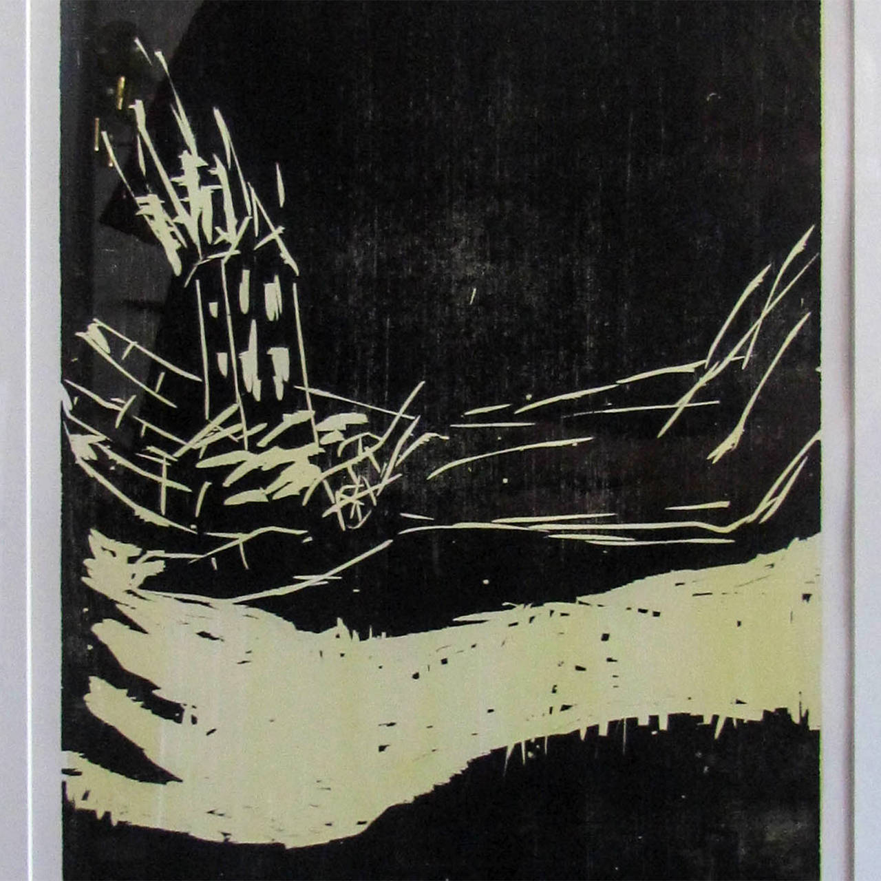 German Georg Baselitz Wood Cut 'The Hand'