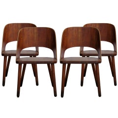 Set of Four Danish Teak Chairs