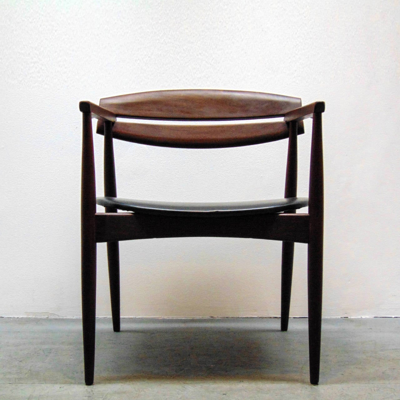 Sculptural Teak Armchairs by John Sylvester