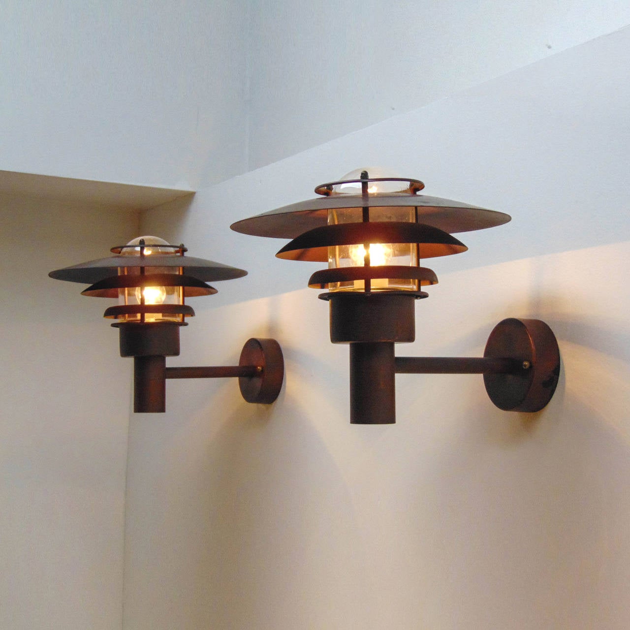 Pair of Danish Outdoor Wall Lights by Nordlux 3