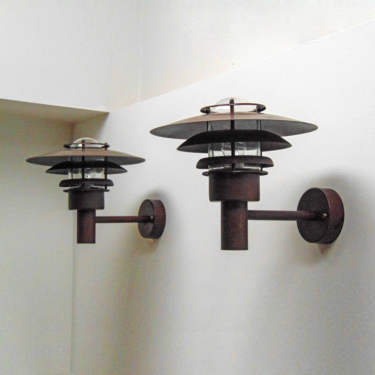 Pair of Danish Outdoor Wall Lights by Nordlux at 1stdibs