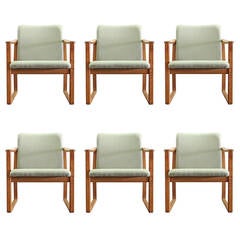 Set of Six Borge Mogensen Dining Chairs