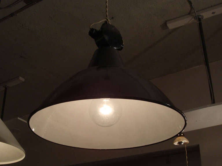 German Industrial Lights at 1stdibs